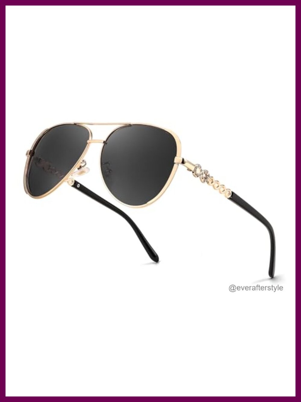 Retro Polarized Aviator Women Sunglasses 70s Vintage Pilot UV Protection